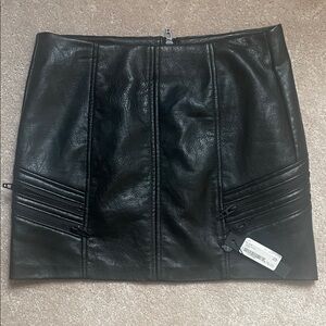 Blank NYC Black Zippered Mini Skirt